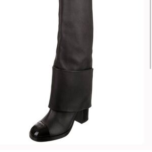 CHANEL Foldover Boots